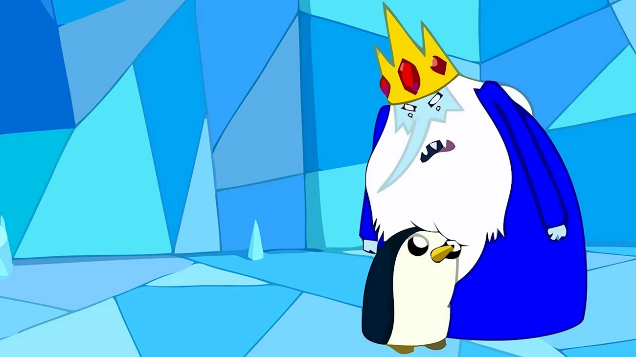 Ледяной Король и Гантер. Картинка из мультфильма