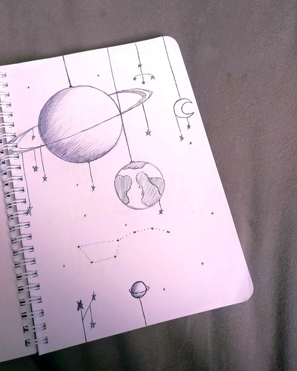 Легкие зарисовки планет. Для срисовки