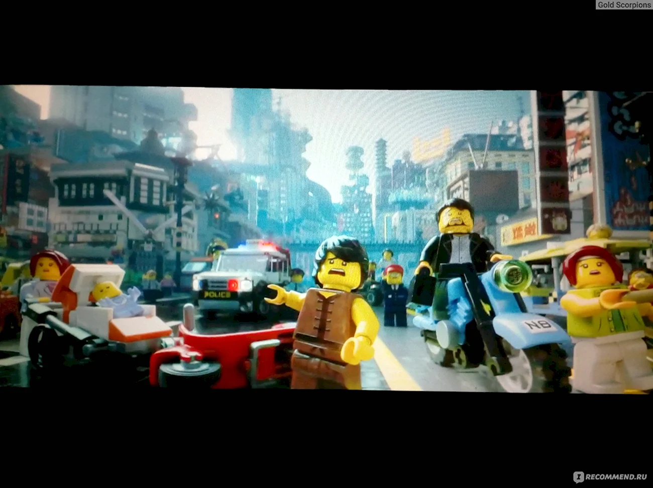 Лего Ниндзяго фильм город. Картинка из мультфильма