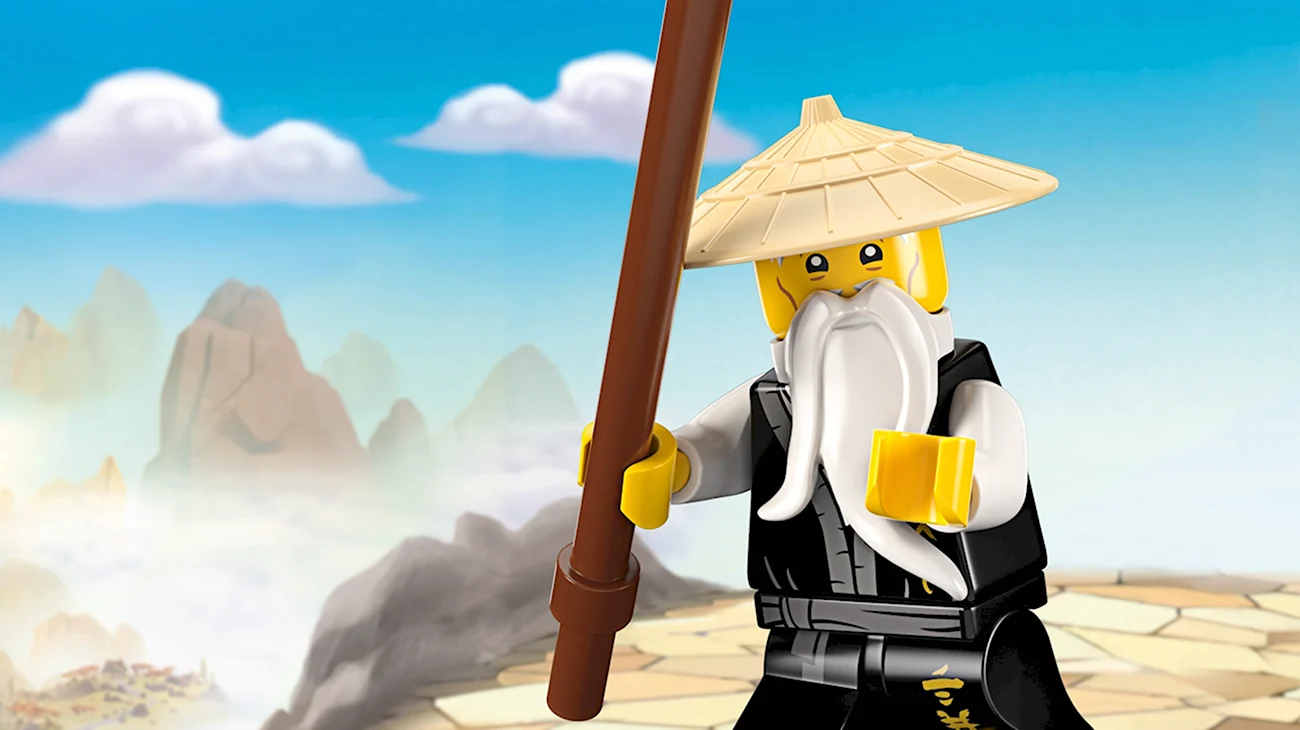 Лего Ниндзяго сенсей. Картинка из мультфильма