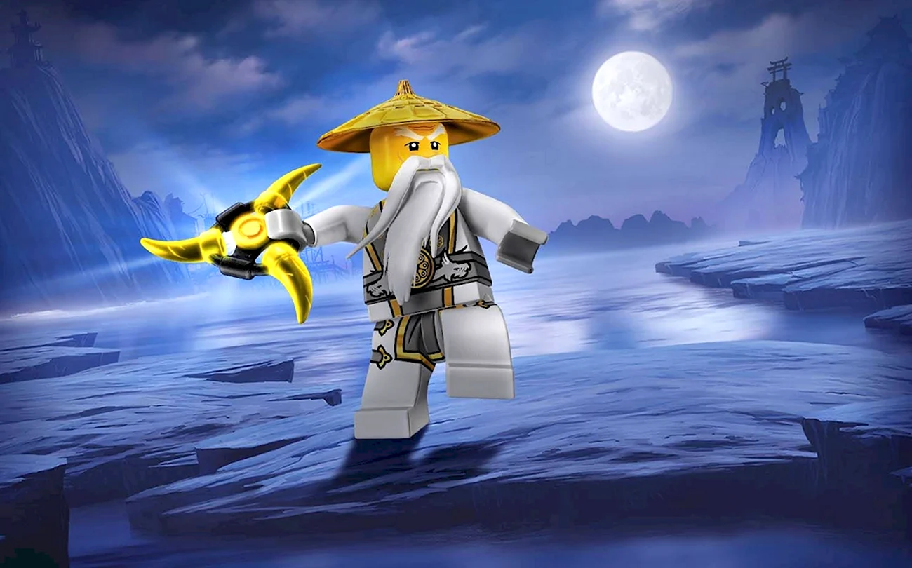 Лего Ниндзяго сенсей ву. Картинка из мультфильма