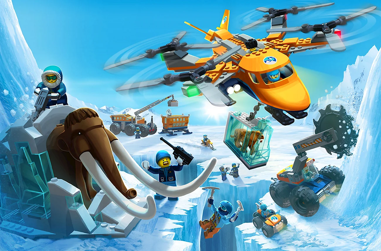 Лего Сити Арктика. Картинка из мультфильма