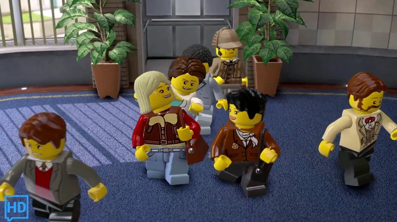 Лего Сити фехтование. Картинка из мультфильма