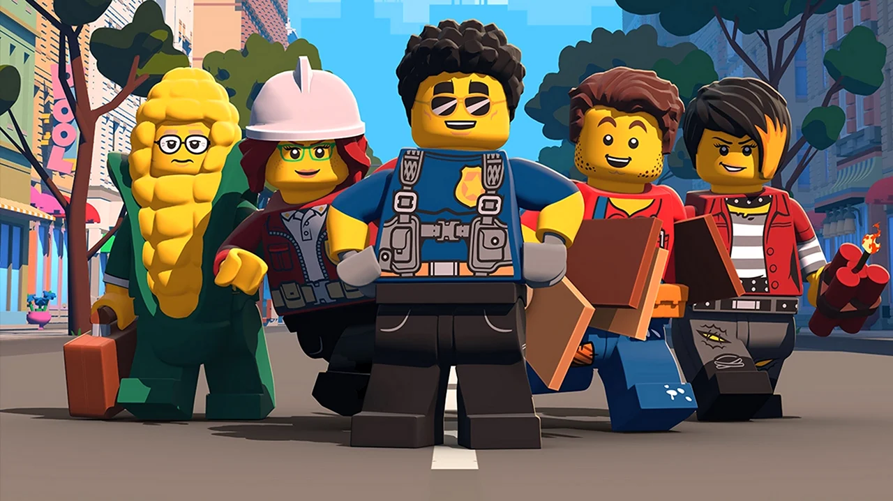 Лего Сити приключения мультсериал. Картинка из мультфильма