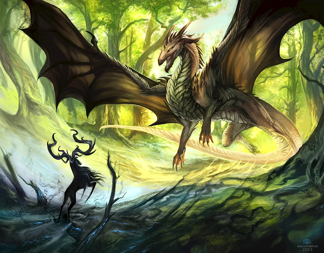 Лесной дракон Эш. Красивые картинки животных
