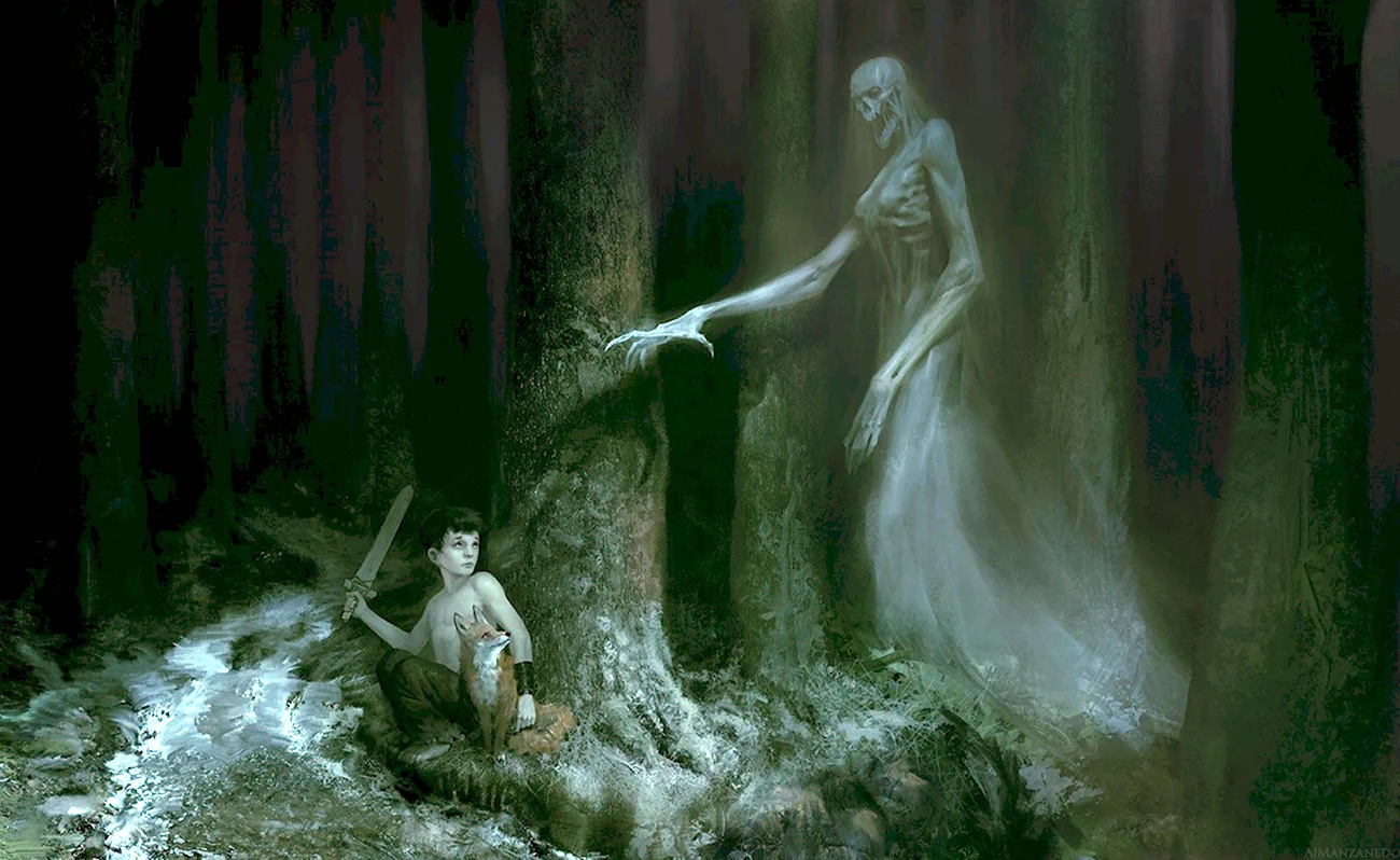 Лесной призрак. Картинка