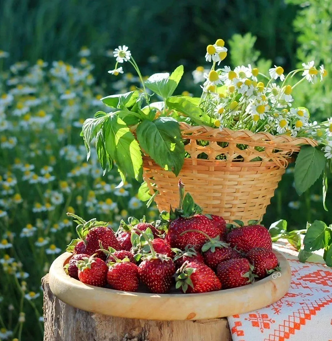 Лето ягоды. Открытка с добрым утром