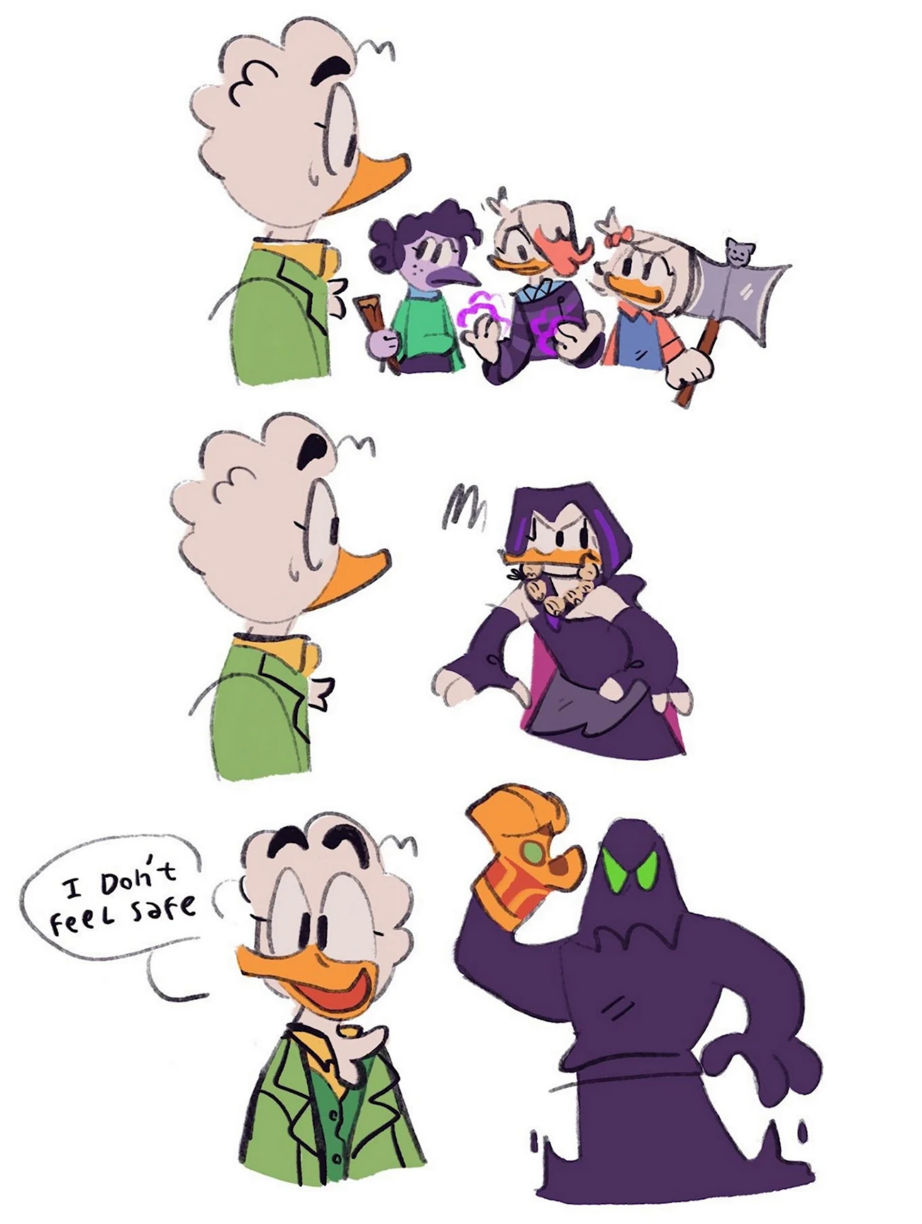 Line Saberwing Duck Tales. Картинка из мультфильма