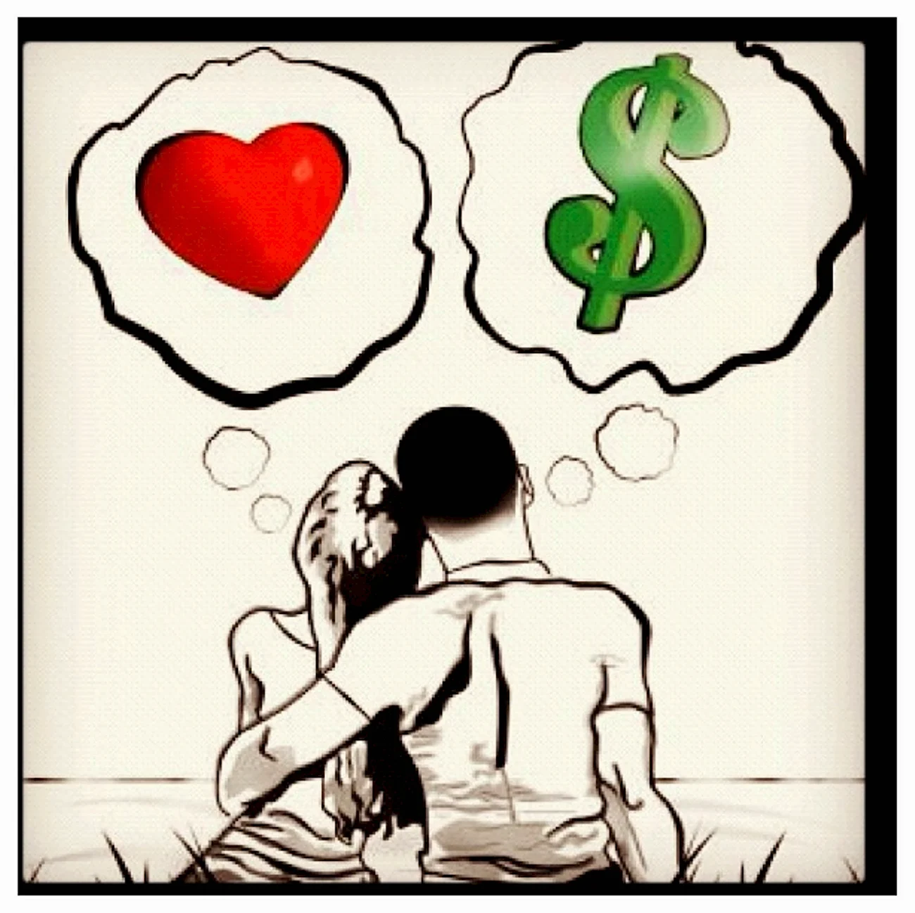 Любовь или деньги. Картинка