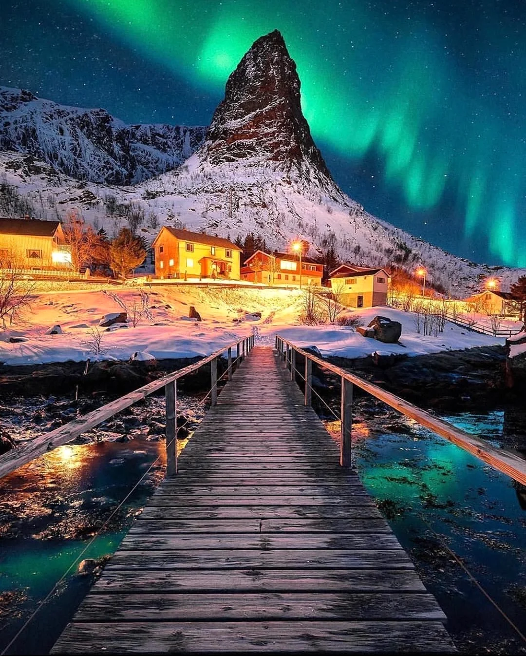 Лофотенские острова Норвегия. Красивая картинка