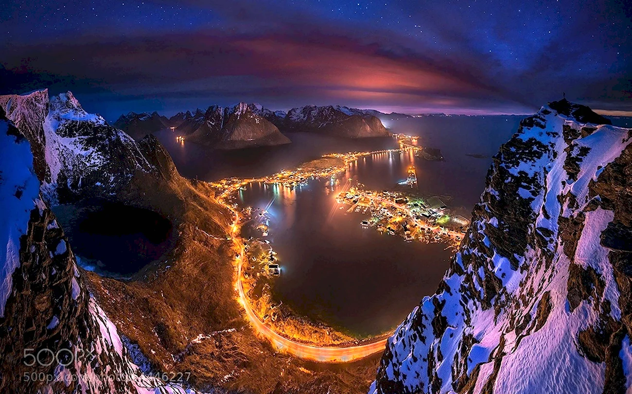 Лофотенские острова Норвегия. Красивая картинка