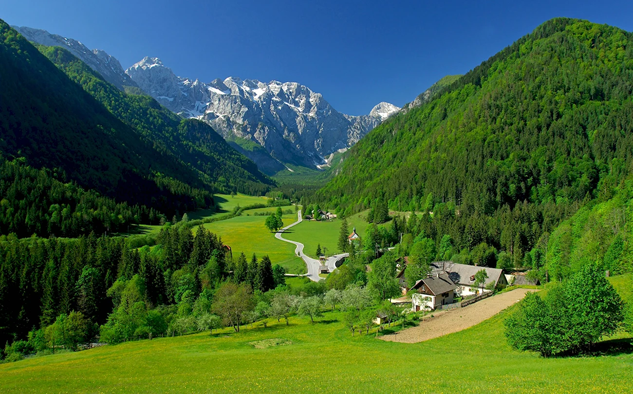 Логарская Долина Словения. Красивая картинка