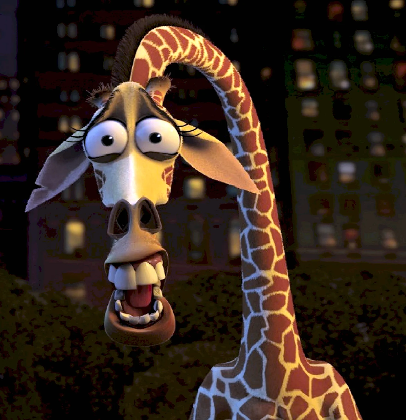Мадагаскар Жираф Мелман. Картинка из мультфильма