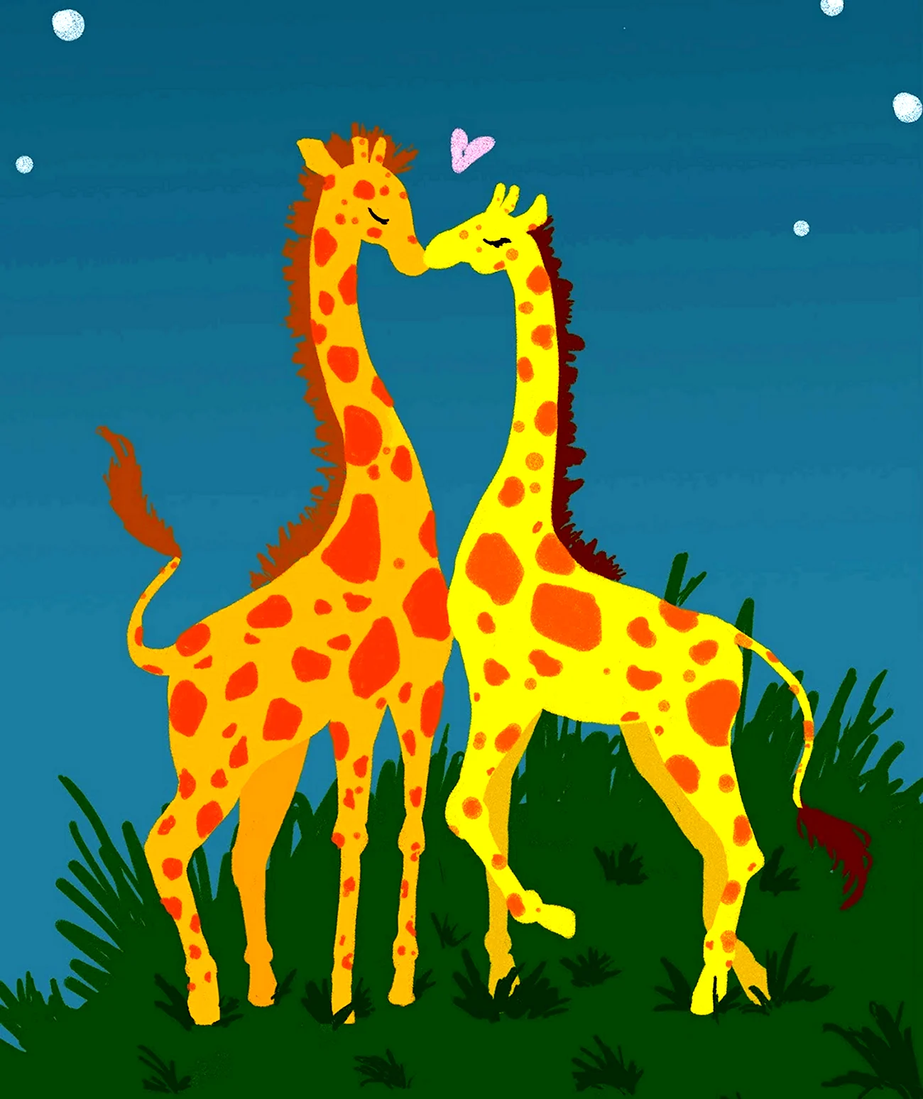 Мальчик и Жираф. Картинка из мультфильма