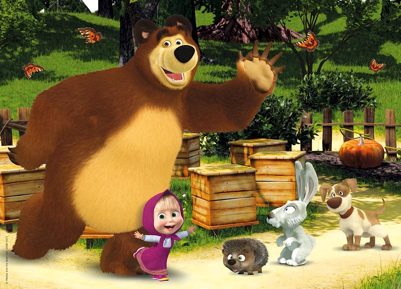 Маша и медведь. Картинка из мультфильма