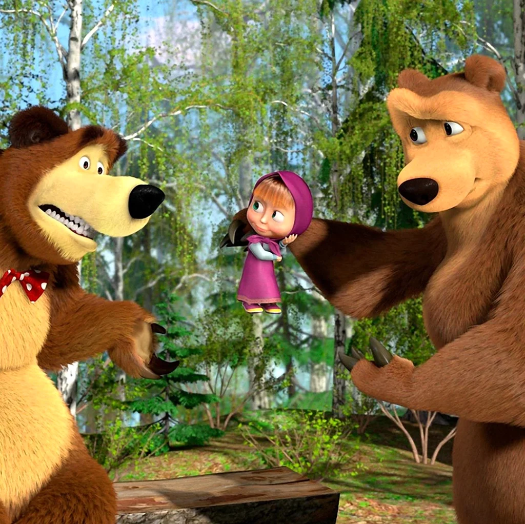 Маша и медведь 2008. Картинка из мультфильма