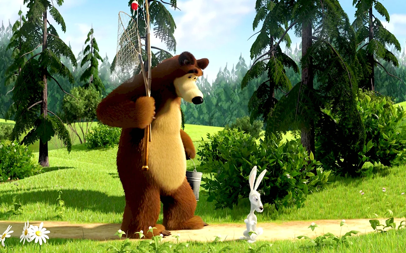 Маша и медведь 2009 0. Картинка из мультфильма