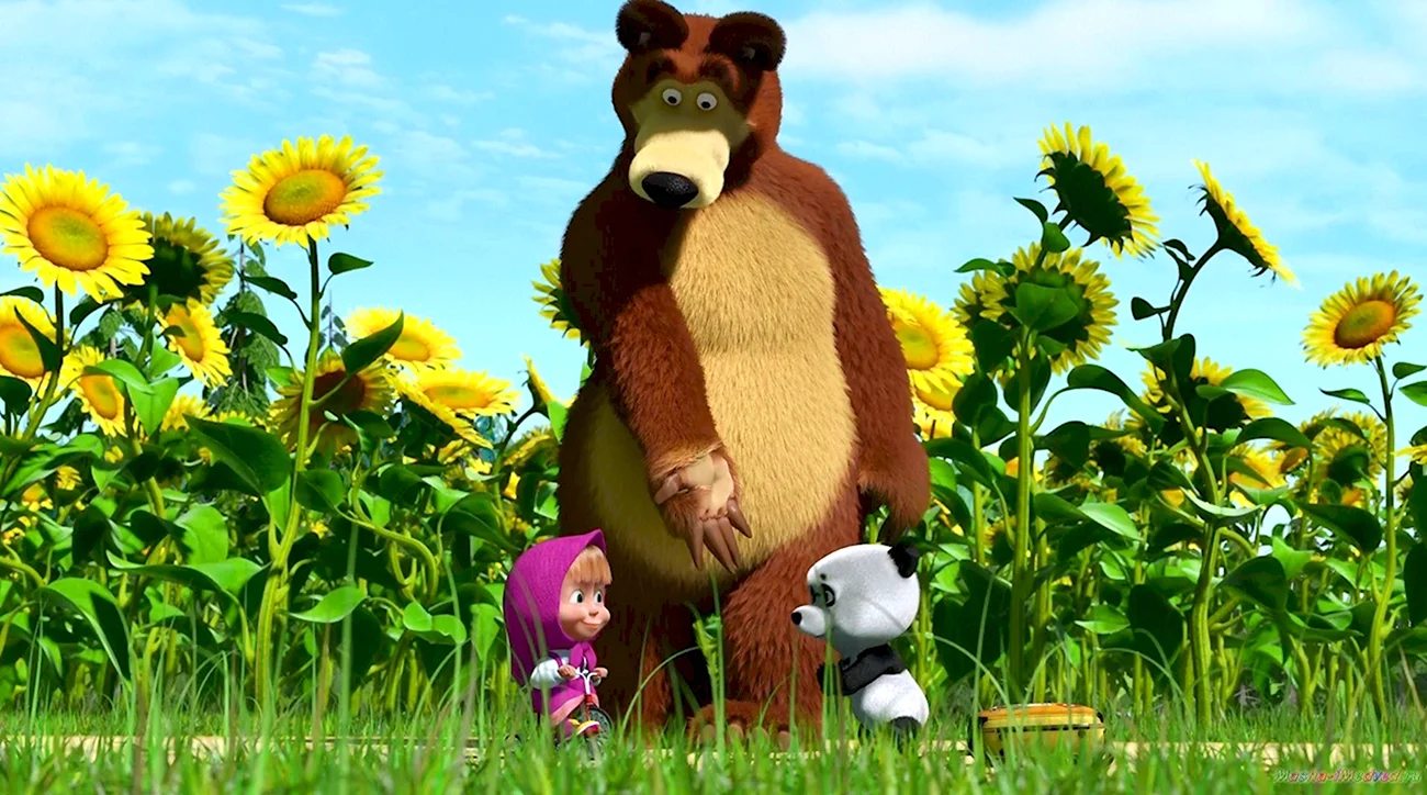Маша и медведь. Картинка из мультфильма