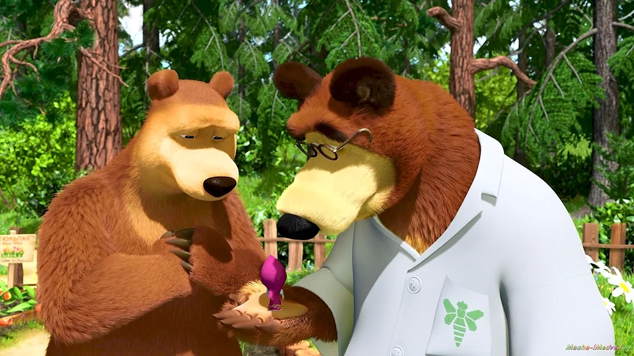 Маша и медведь 30 серия витамин роста. Картинка из мультфильма