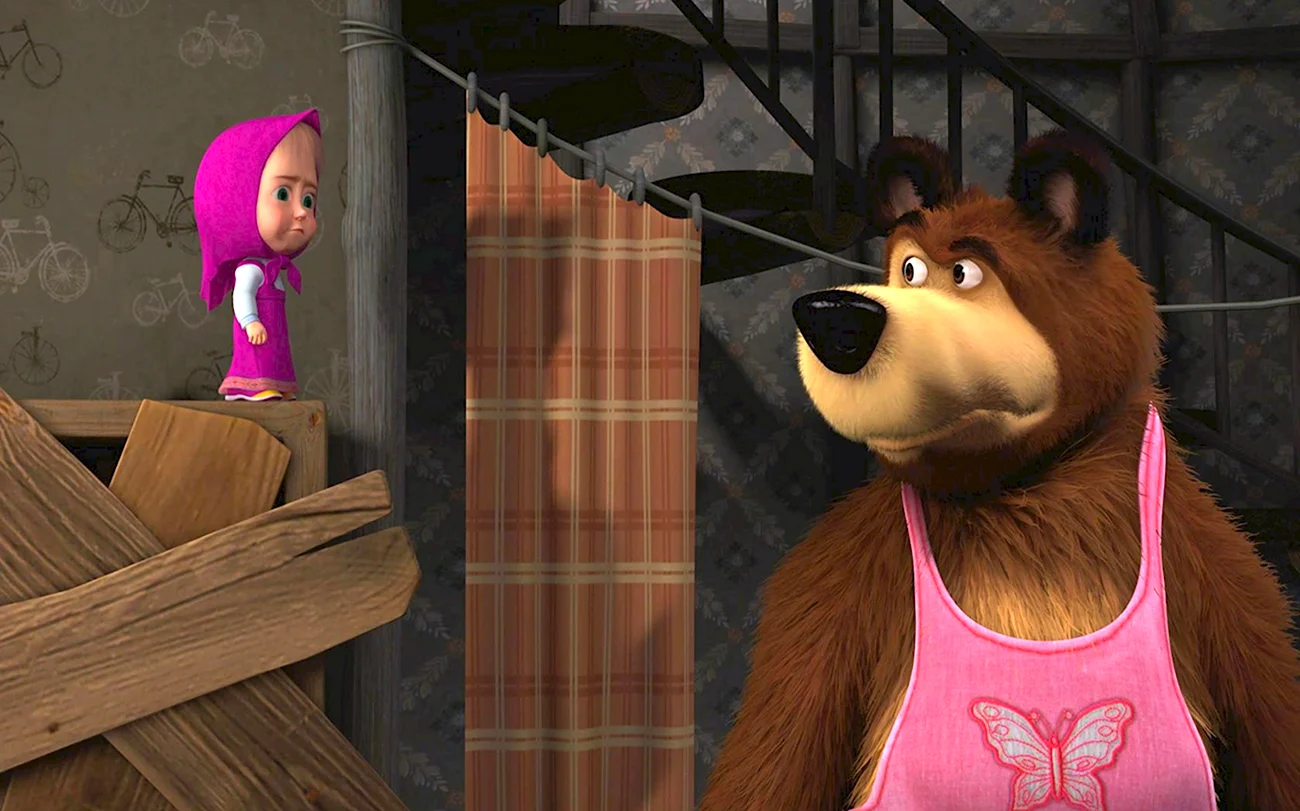 Маша и медведь 35 серия. Картинка из мультфильма