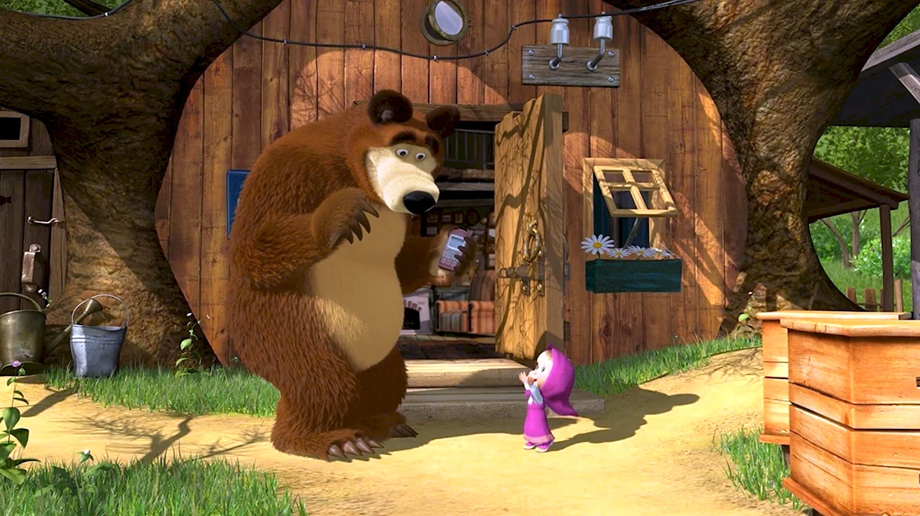 Маша и медведь дом медведя. Картинка из мультфильма