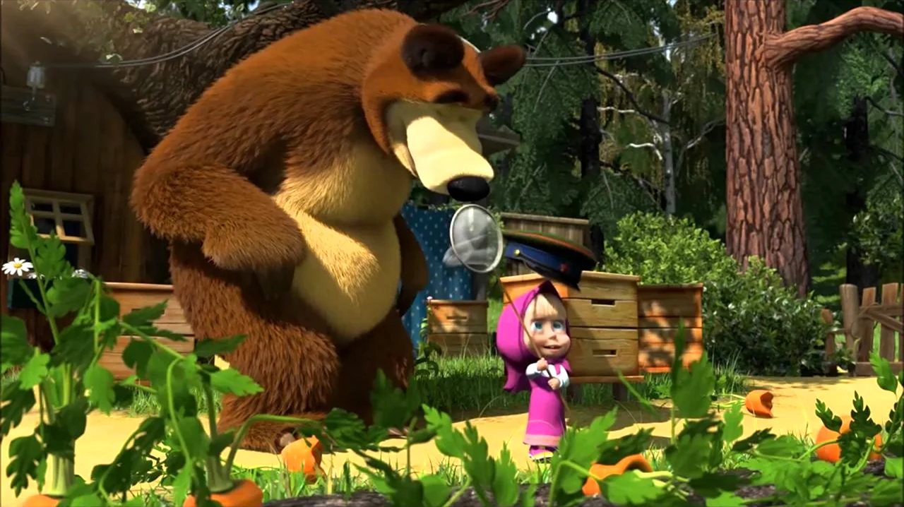 Маша и медведь граница на замке серия 12. Картинка из мультфильма
