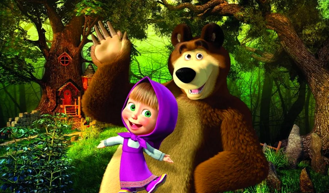 Маша и медведь Маша. Картинка из мультфильма