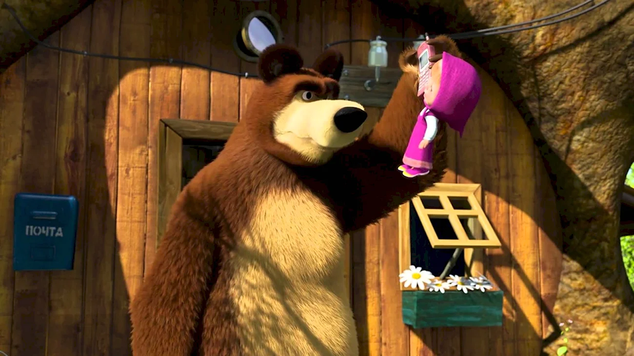 Маша и медведь мультсериал с 2009 г.. Картинка из мультфильма