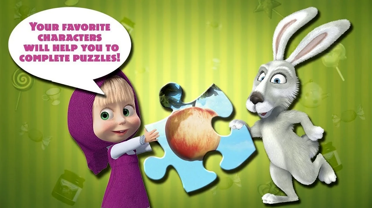Маша и заяц. Картинка из мультфильма