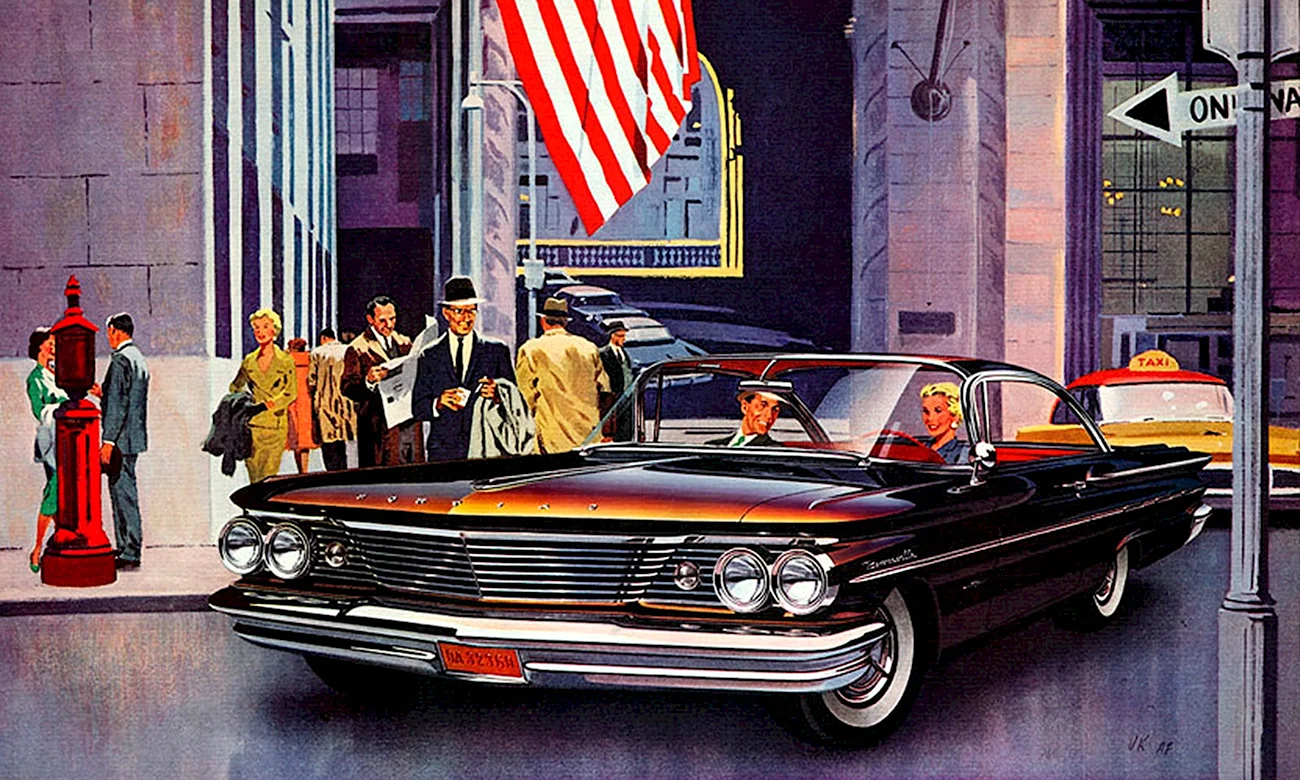 Машины США 50х-60х годов.. Картинка
