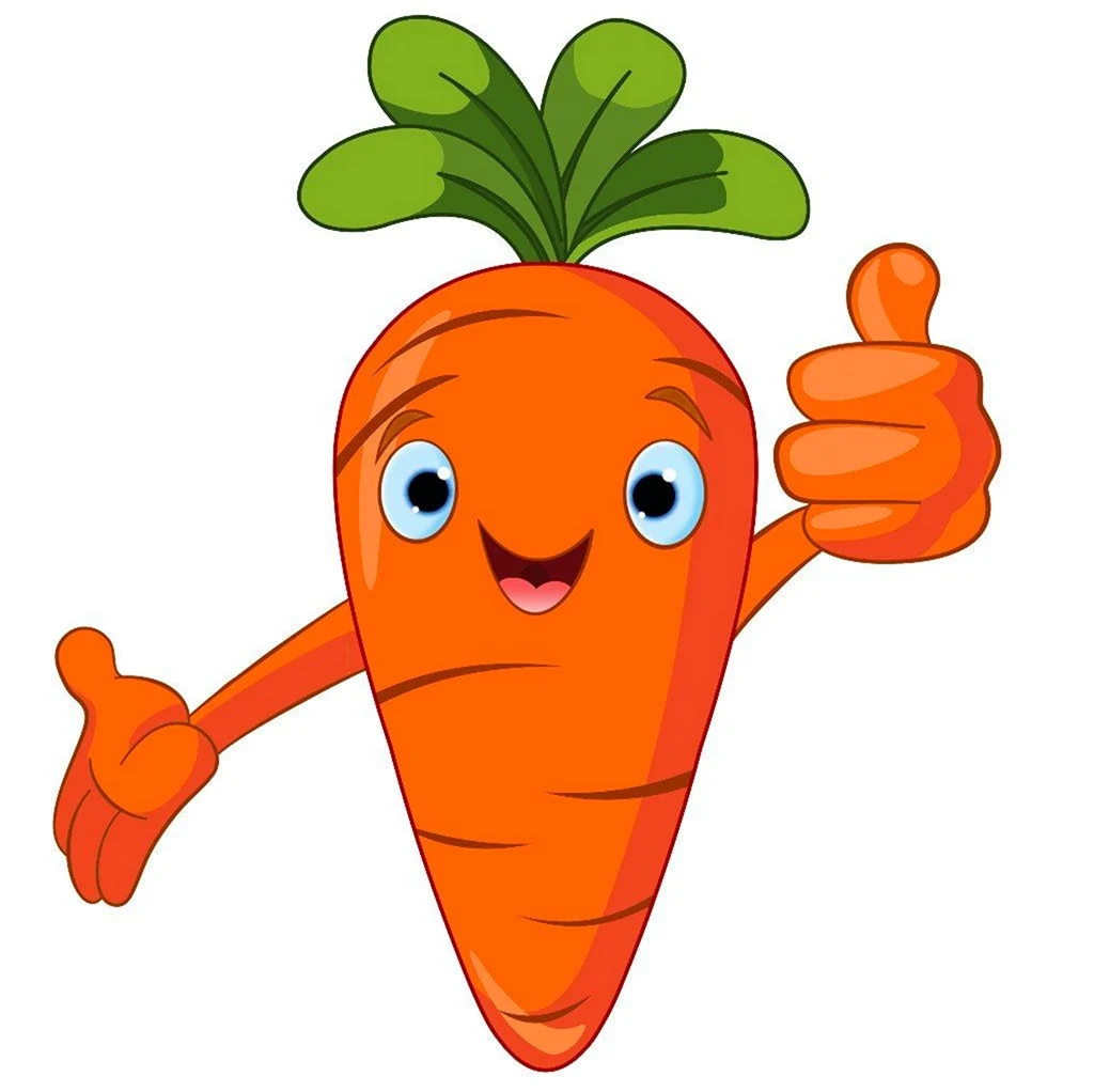 Маска морковь для детей. Красивая картинка