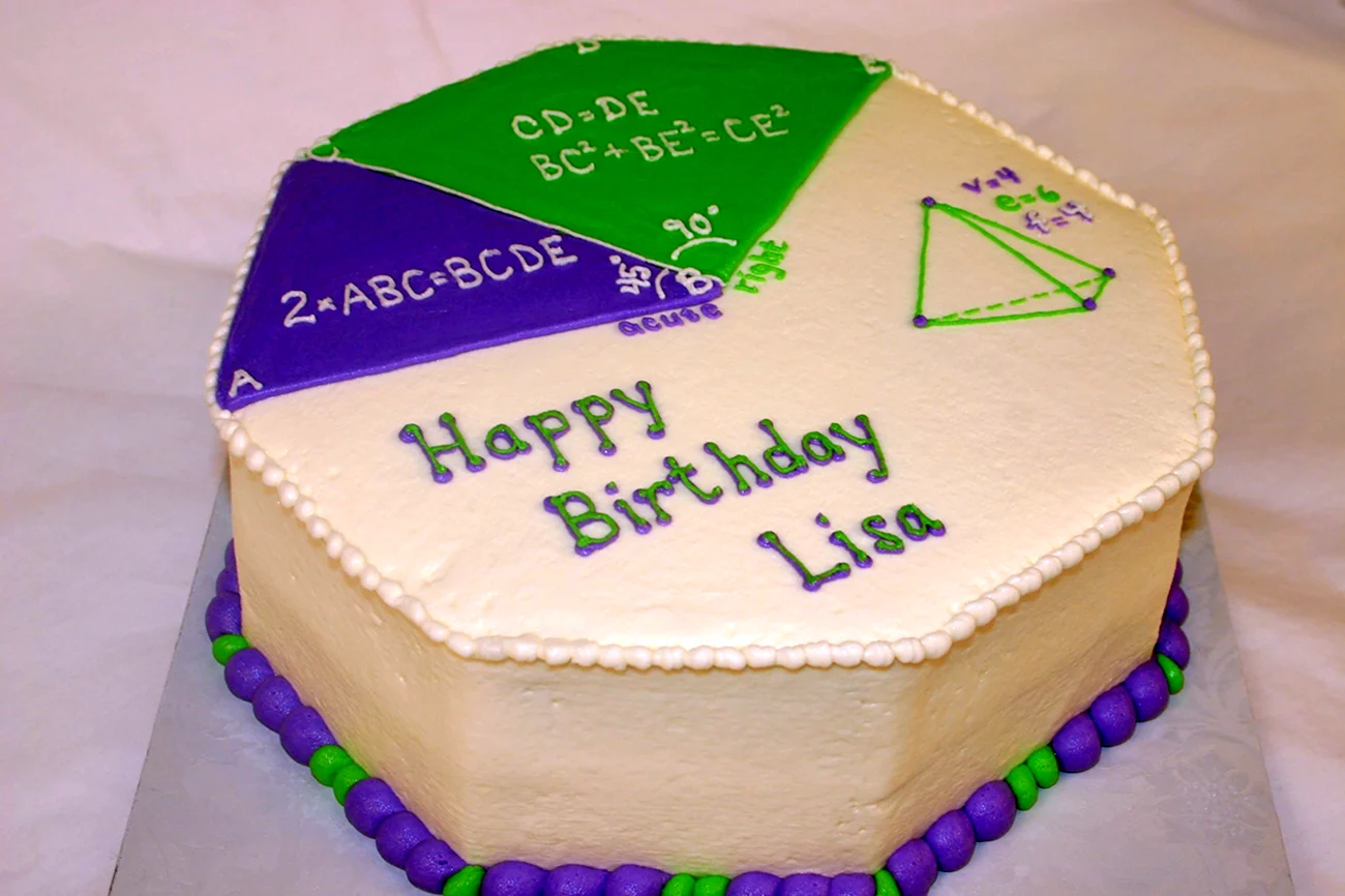 Математический торт. Красивая картинка