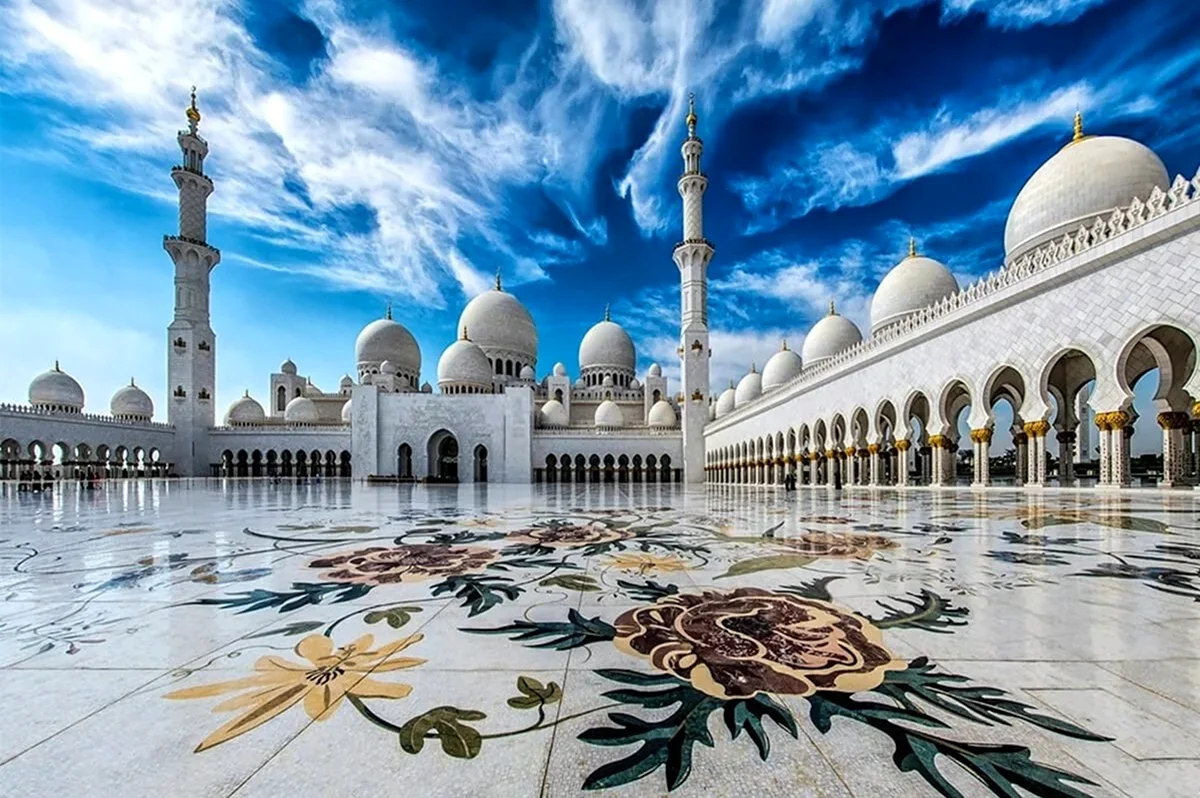 Мечеть Зайда в Абу Даби. Картинка