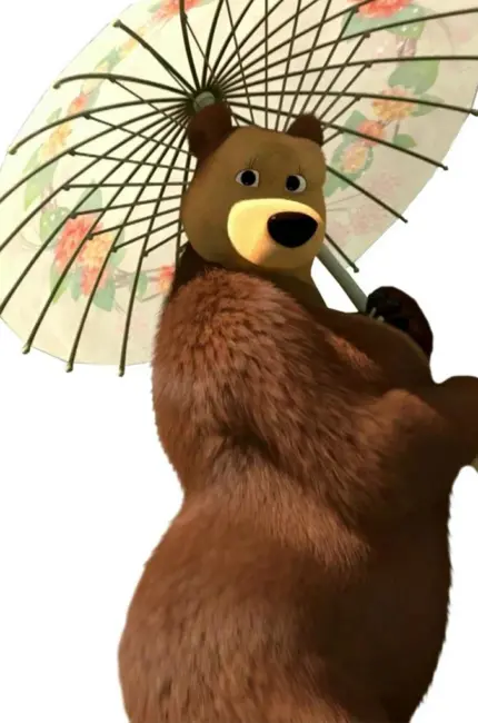 Медведеха из мультика Маша и медведь. Картинка из мультфильма
