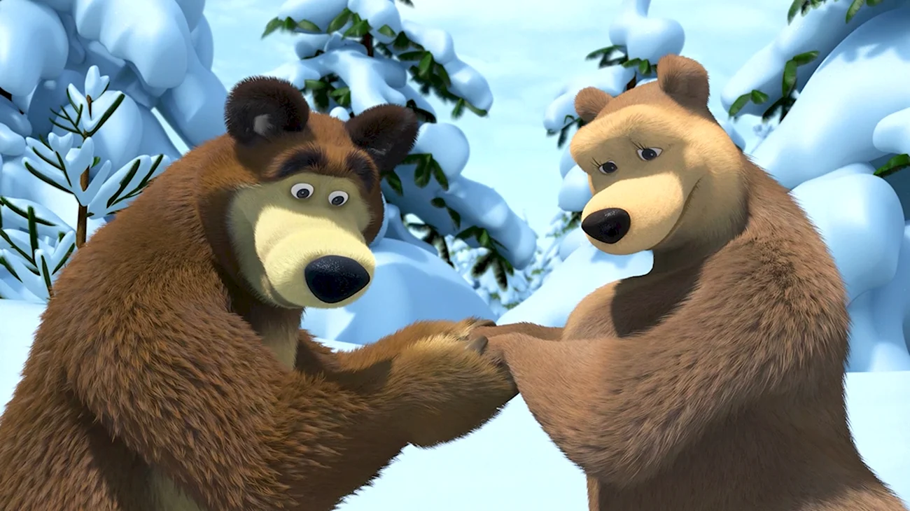Медведица из Маша и медведь. Картинка из мультфильма