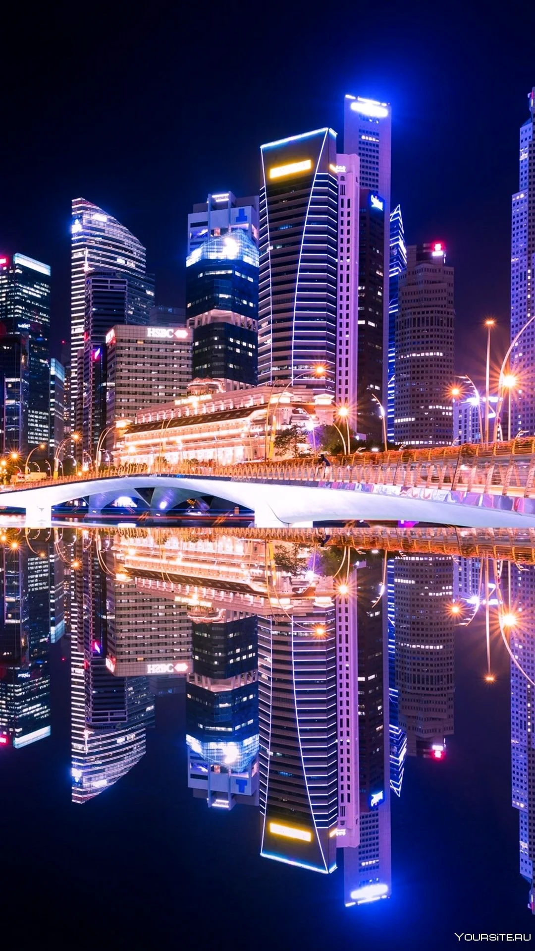 Мегаполис Сингапур. Красивая картинка