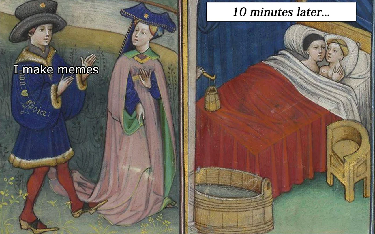 Мемы с картинами средневековья