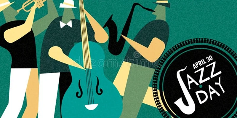 Международный день джаза плакат. Поздравление