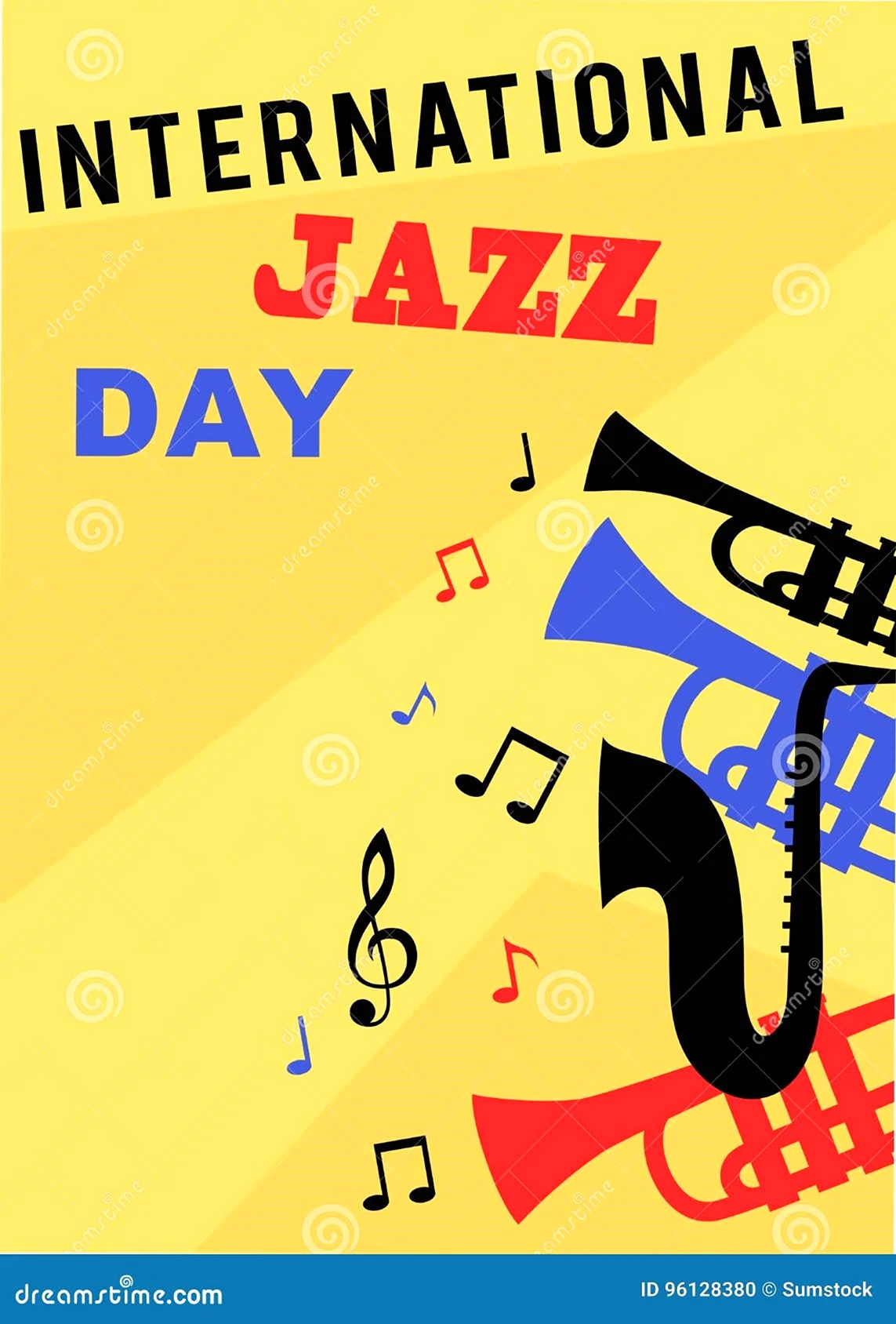 Международный день джаза Постер. Поздравление