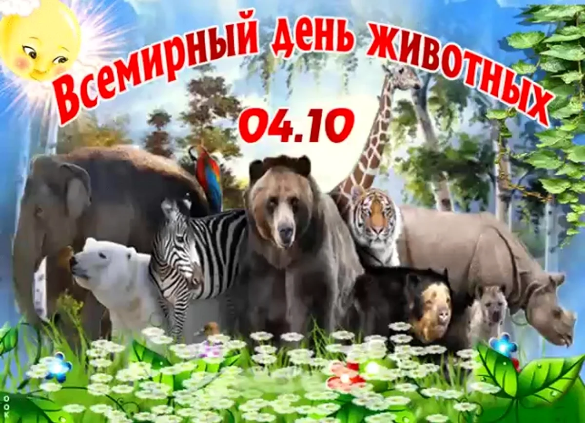 Международный день животных. Поздравление