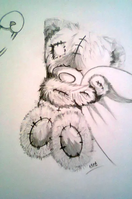 Мишка Тедди рисунок карандашом. Для срисовки