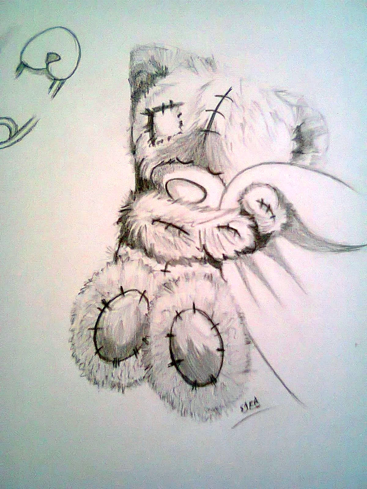 Мишка Тедди рисунок карандашом. Для срисовки