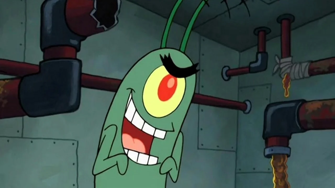 Мистер Лоуренс планктон. Картинка из мультфильма