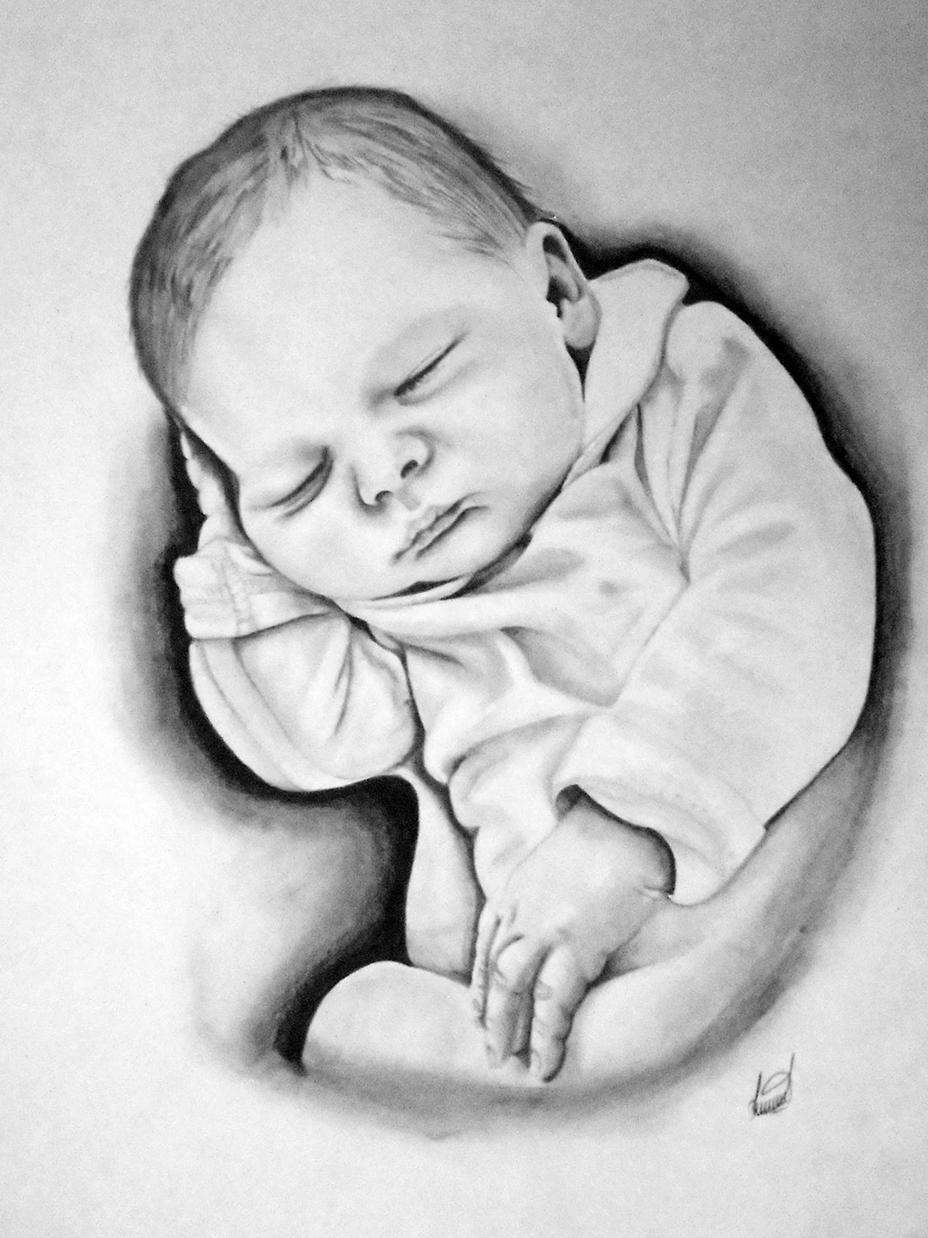Младенец рисунок. Для срисовки