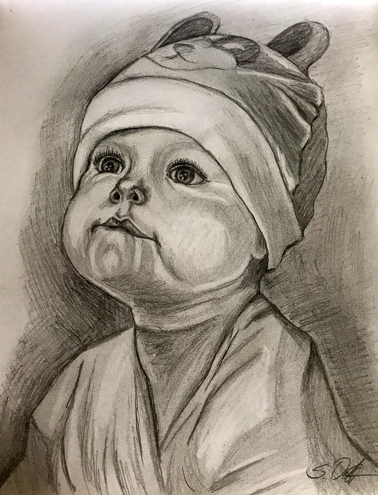 Младенец рисунок карандашом. Для срисовки