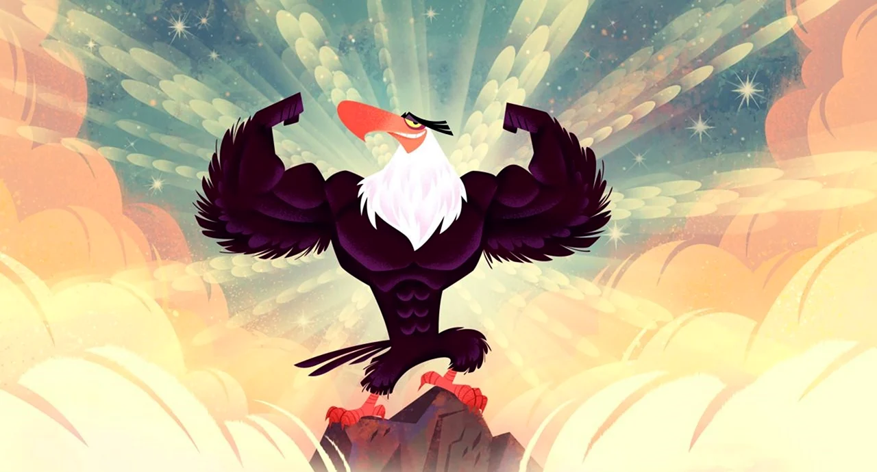 Могучий орёл из Angry Birds. Картинка из мультфильма