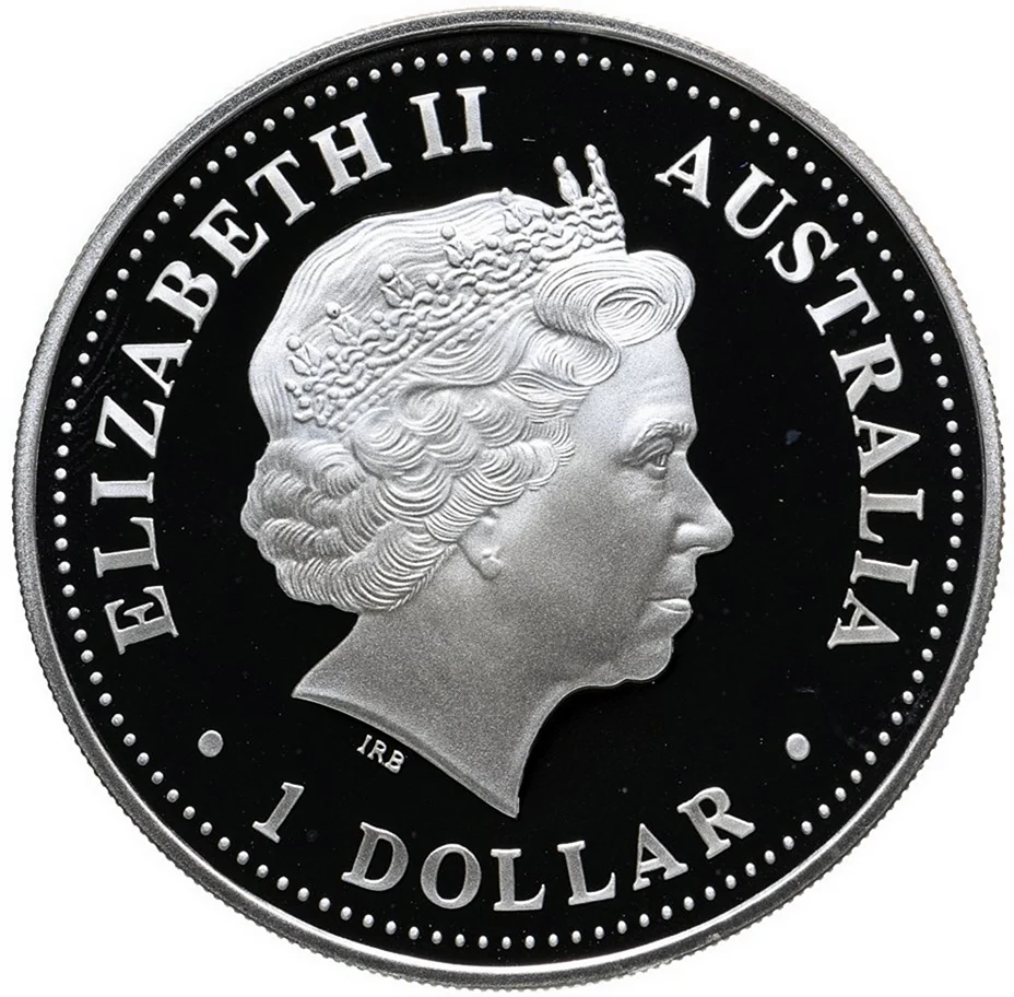 Монета 1 доллар серебро 2004 Австралия. Картинка