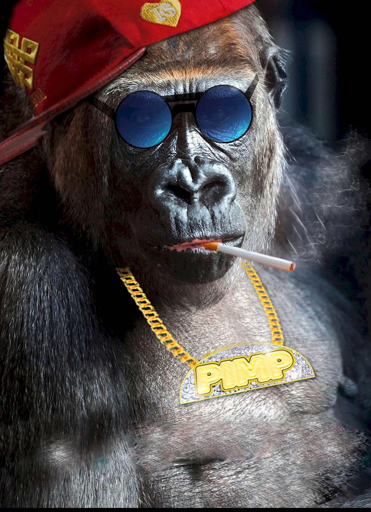 Monkey с сигарой. Картинка