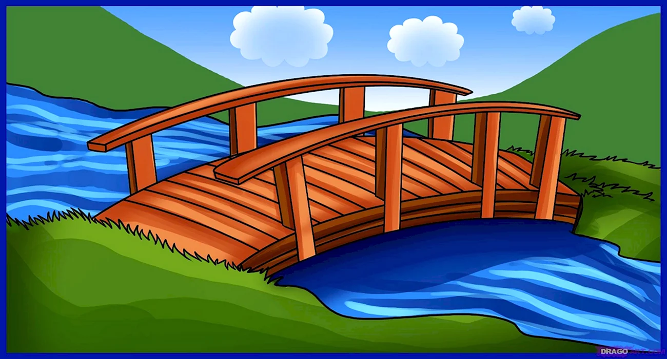 Мост для детей. Красивая картинка