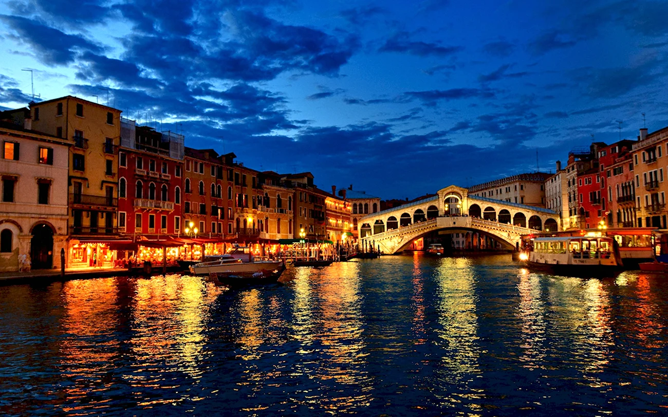 Мост Риальто Венеция Италия. Картинка